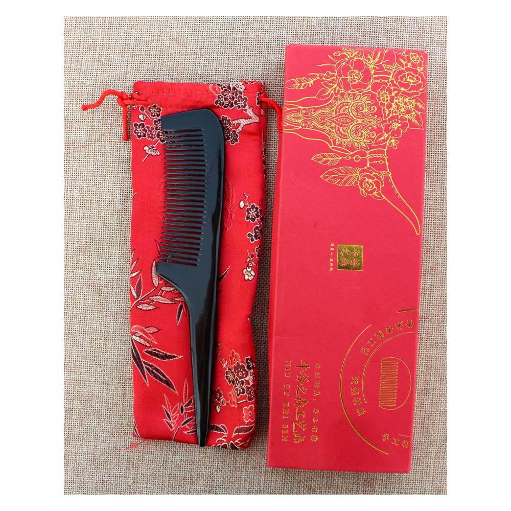 天然牛角梳子个人护理清洁头皮洗漱尖尾盘发挑梳分发造型梳长20CM,淘宝优惠券,粉丝福利购,淘宝优惠卷