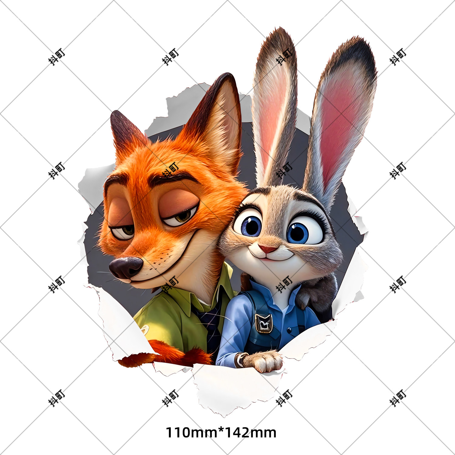 狐狸与兔补洞墙贴墙壁窟窿孔洞眼瓷砖破损墙砖亚克力补洞贴装饰,淘宝优惠券,粉丝福利购,淘宝优惠卷
