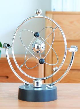 牛顿摆球混沌摆件永动机仪创意磁悬浮物理办公室办公桌面家居饰品