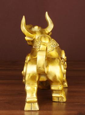 旺牛纯铜生肖牛铜牛牛抬头旺市牛招财牛家居摆件风水工艺礼品