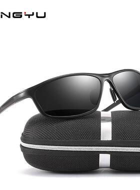 偏光太阳墨镜眼镜镜男士框运动开车新款户外驾驶全铝镁近视骑行男