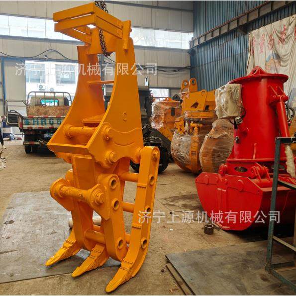 挖掘机多功能机械抓钢机装载机改装废料废钢抓钢夹子固定式抓钢机,淘宝优惠券,粉丝福利购,淘宝优惠卷