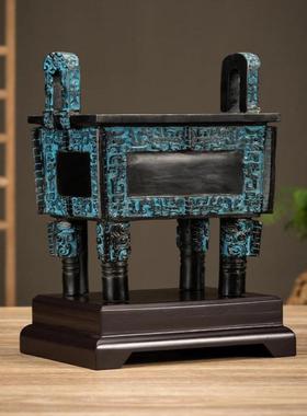 司母戊鼎彷古青铜摆件开业送礼纯手工纯铜工艺品高档后母戊鼎收藏