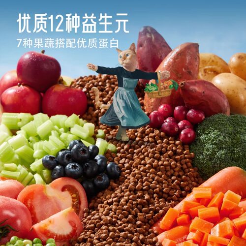 Fromm绿福摩无谷三文鱼鸭肉禽猎鸟经典蔬果成幼猫粮10磅 - 图0