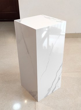 大理石底座玄关落地装饰摆件客厅轻奢花架电视柜旁雕塑展示台摆台