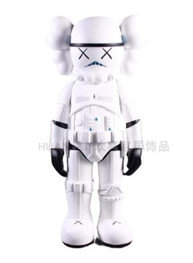 卡通站立装饰品客厅落地公仔装饰卡瓦斯摆件样板房大堂古铜色雕塑