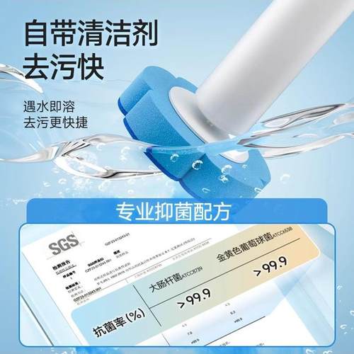 【断货王】一次性马桶刷！家用无死角洗厕所刷子神器 - 图3