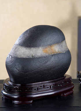 顶爷奇石原石靠山石装饰收藏摆件