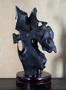 顶爷奇石原石靠山石装饰收藏摆件