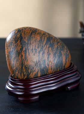 顶爷奇石原石靠山石装饰收藏摆件