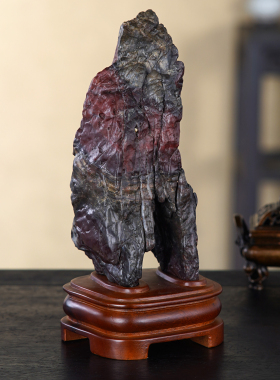 顶爷奇石原石靠山石装饰收藏摆件