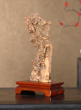 顶爷奇石原石靠山石收藏泥石摆件