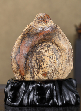 顶爷奇石原石靠山石把玩收藏摆件