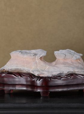 顶爷奇石原石靠山收藏灵璧石摆件