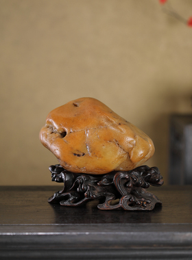 顶爷奇石原石靠山石装饰收藏摆件