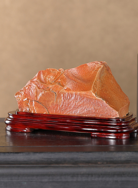 顶爷奇石原石靠山收藏戈壁石摆件