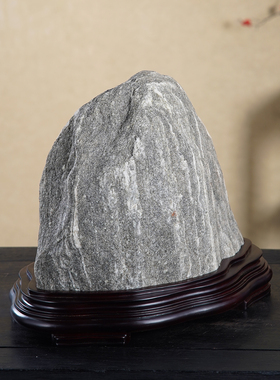 顶爷奇石原石泰山石敢当靠山摆件