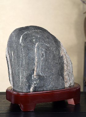 顶爷奇石原石靠山石把玩收藏摆件