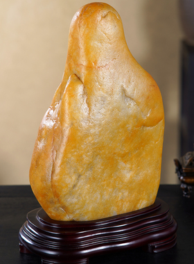 顶爷奇石原石靠山石把玩收藏摆件