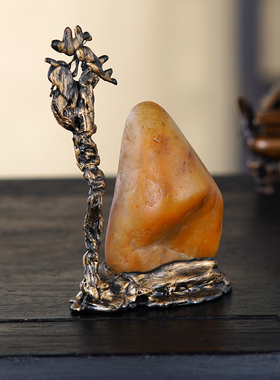 顶爷奇石原石靠山石装饰收藏摆件