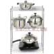 Kitchen household storage rack metal storage rack microwave oven three-layer shelf four-layer storage rack adjustable and fixed height