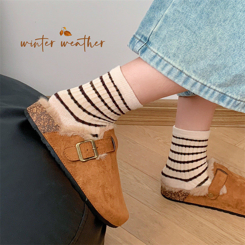 女士秋冬加绒保暖平底包头半拖鞋居家室内外穿新款博肯鞋,淘宝优惠券,粉丝福利购,淘宝优惠卷