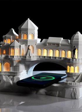 廊桥香邂香薰小夜灯卧室摆件无线充音响生日结婚送女生老师礼物