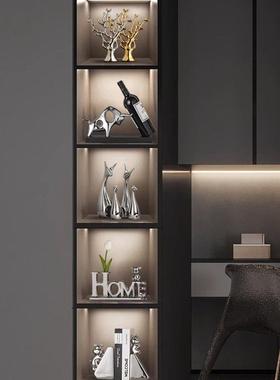 轻奢高档电镀银摆件家居客厅酒柜电视柜装饰品桌面玄关摆设乔迁