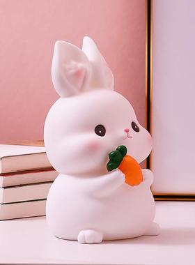 小兔子存钱罐家居摆饰儿童房卧室装饰品送男孩女孩生日可爱小礼物