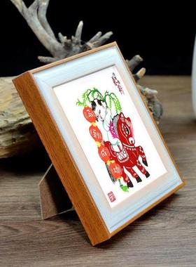 非遗剪纸艺术十二生肖福字摆件客厅开业商务礼品送长辈领导礼物