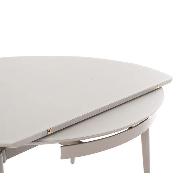 掌上明珠家居24年新款现代简约钢化玻璃折叠圆形餐桌餐椅组合,淘宝优惠券,粉丝福利购,淘宝优惠卷