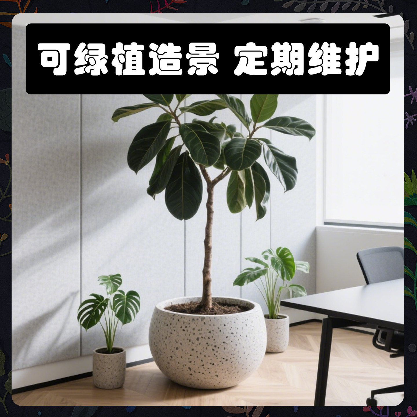 广州植物租赁绿化租摆办公室大绿植盆栽园艺上门养护花卉服务套餐,淘宝优惠券,粉丝福利购,淘宝优惠卷