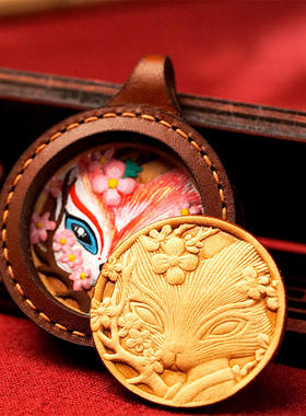 手绘唐卡扎基拉姆黄财文殊绿度姆五爷皮壳嘎乌盒支持定制吊坠男女