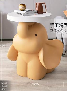 创意大象落地摆件客厅托盘家居装饰品沙发旁边茶几床头柜乔迁新居