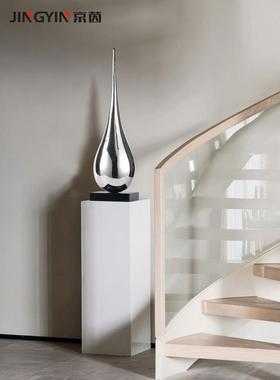 水滴雕塑摆件样板房现代家居客厅装饰品摆设商业空间抽象装置艺术