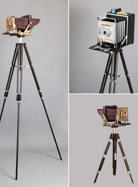 老式覆古怀旧照相机模型铁皮摄影拍摄道具橱窗布景支架摄影机摆件