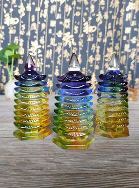 九层文昌塔琉璃文峰塔摆件学生礼物书房办公室摆设十三层文风塔