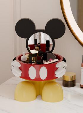 潮玩米奇钥匙收纳玄关摆件高级感客厅茶几装饰品零食遥控器收纳盒