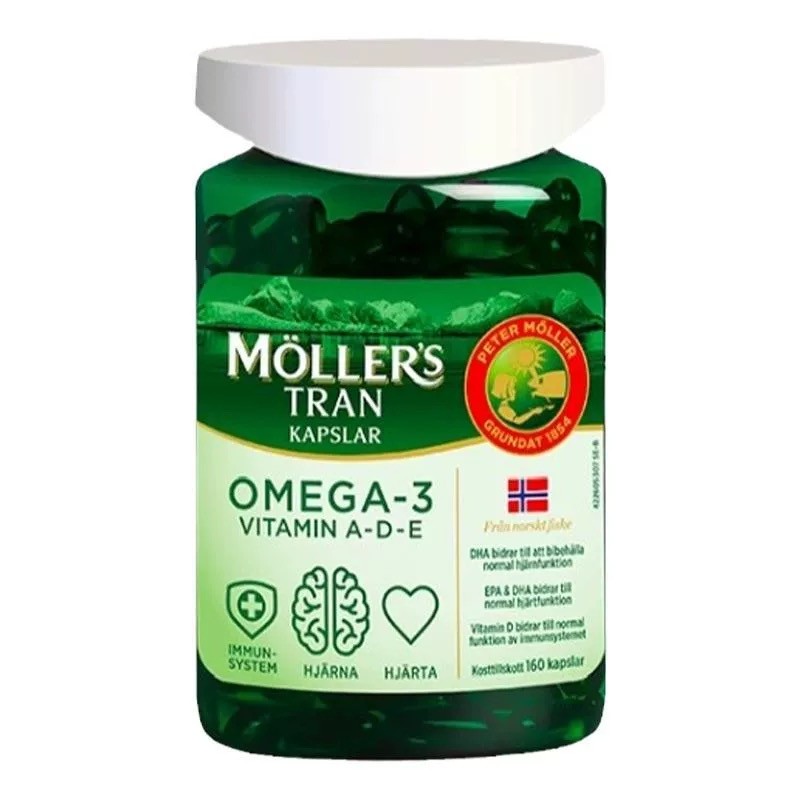 直邮 挪威Mollers深海鱼油胶囊高浓度补DHA青少年成人增强记忆力 - 图3