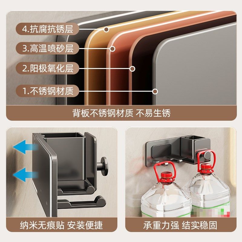 吹风机置物架壁挂免打孔浴室收纳架卫生间电吹风支架家用风筒架子,淘宝优惠券,粉丝福利购,淘宝优惠卷