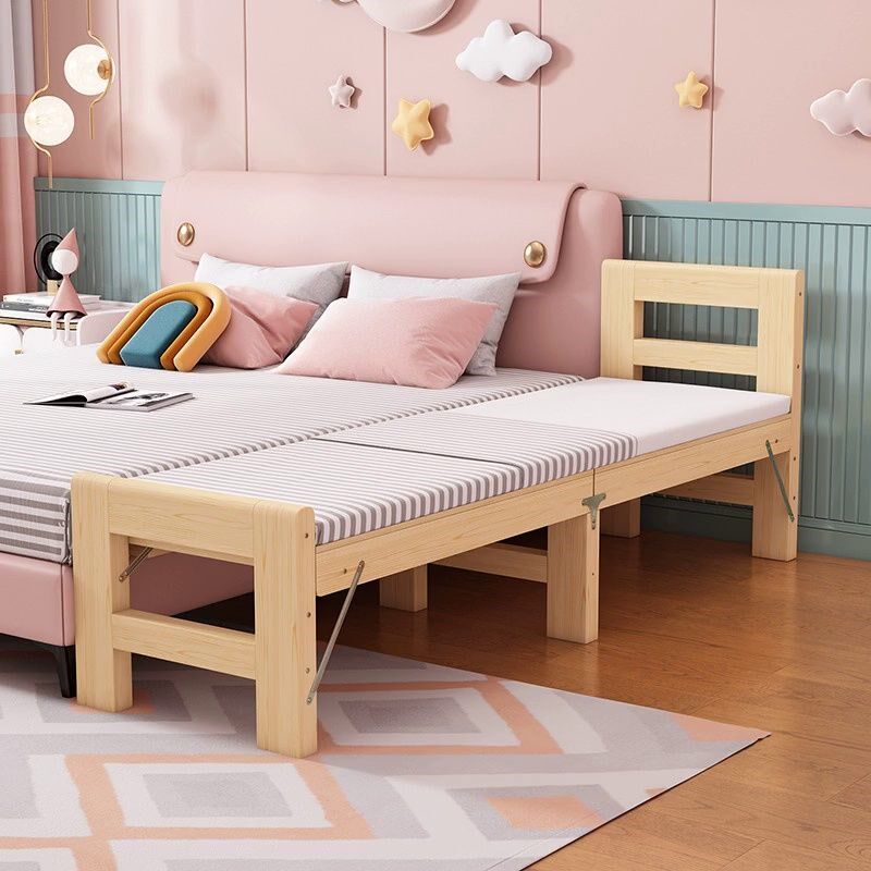 儿童床带护栏婴儿大床折叠实木床加拼小床神器宝宝加宽床拼接床边,淘宝优惠券,粉丝福利购,淘宝优惠卷