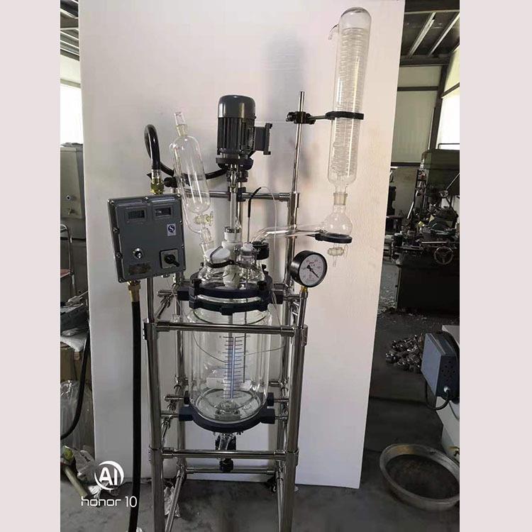 厂家供应双层玻璃反应釜SF1-50变频玻璃反应器实验室玻璃反应釜 - 图3