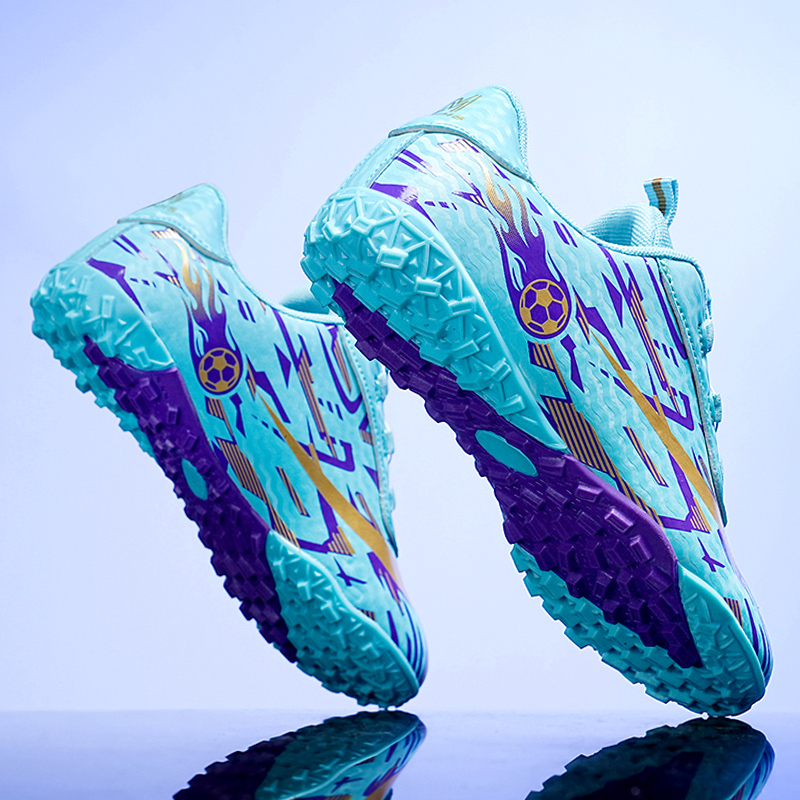 男童足球鞋春秋2025新款儿童训练tf碎钉纽扣运动鞋男孩小学生爆款 - 图0