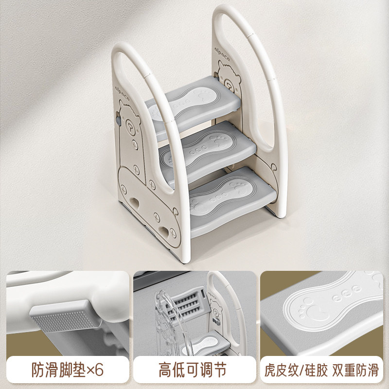 儿童洗漱台踩凳防滑增高凳宝宝洗手台台阶脚踏凳扶手凳洗脸池梯子,淘宝优惠券,粉丝福利购,淘宝优惠卷