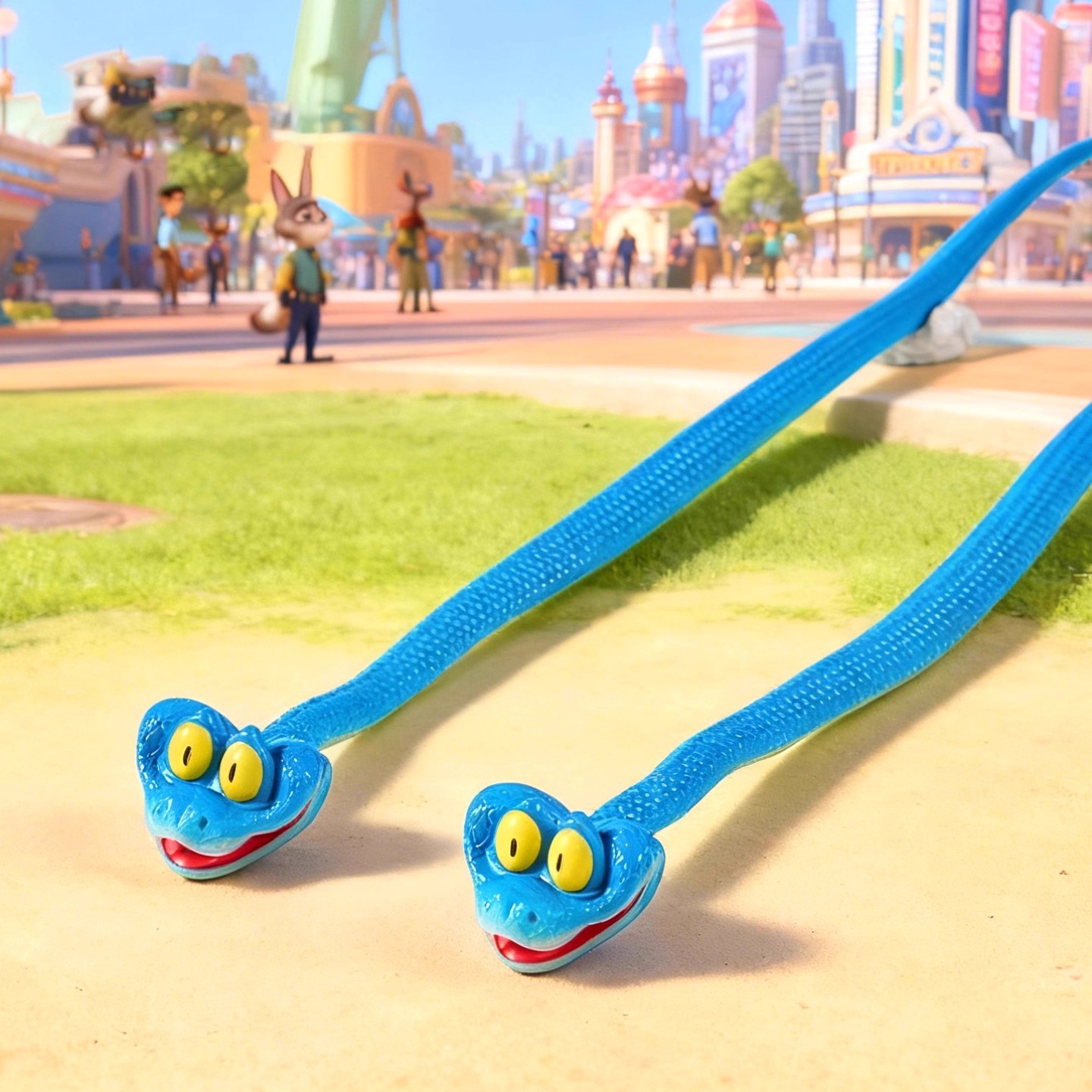 疯狂动物城2周边3d打印盖瑞蛇儿童桌面摆件周边模型手办玩具男女8 - 图0