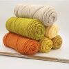 Handmade scarf yarn knitting