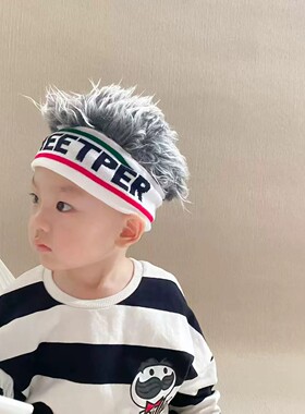 【官方正品】儿童假发帽潮流男孩