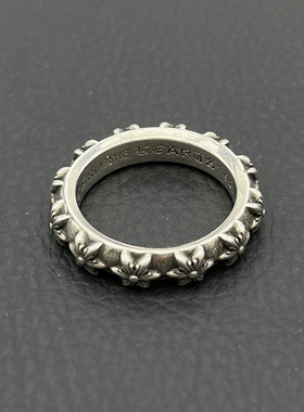 s925纯银克罗伈复古六芒星戒指男女欧美个性嘻哈霸气指环做旧款潮