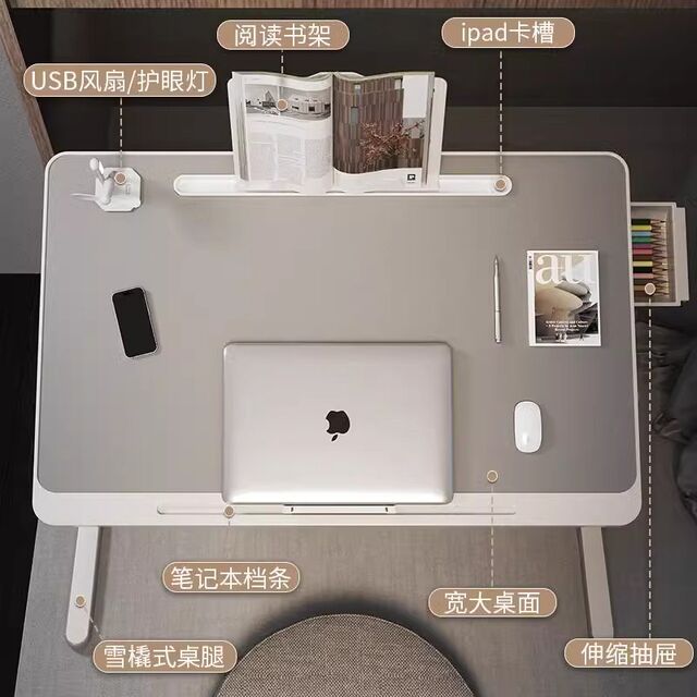 Foldable bed small table liftable laptop table student study table writing table living room bay window sitting