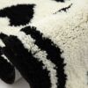 Cream style carpet bedroom bedside blanket high-end room carpet master bedroom strip iRns floor mat black and white foot mat
